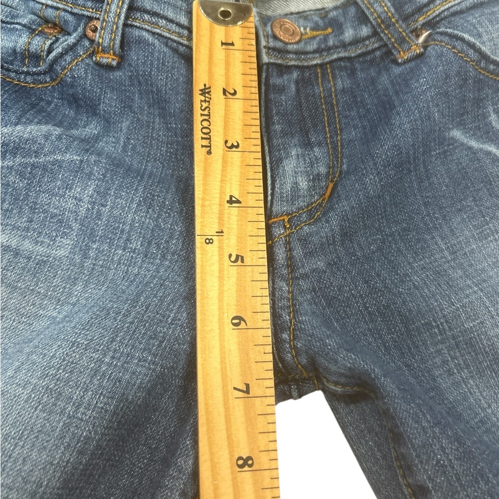 Vintage Y2K Seven7 women’s sz 28  jeans Rhinestone Flare Low Rise Bootcut blue - Picture 8 of 16